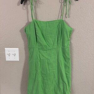 Old Navy Green Spaghetti Strap Sundress Mini